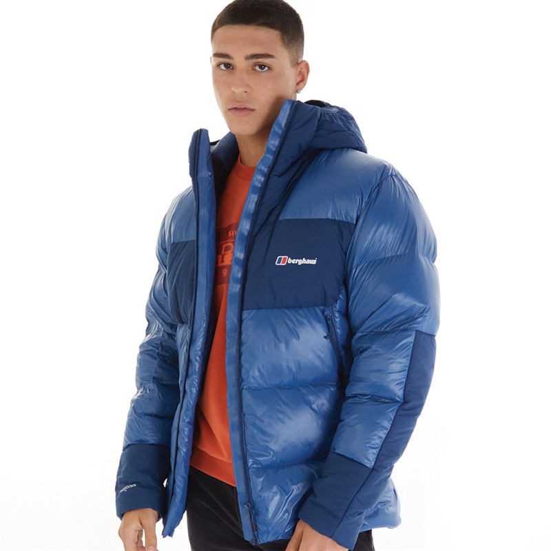 Buy Berghaus Mens Urban Arkos Reflect Hydrodown Insulated Padded Hooded Down Jacket Blue Blue