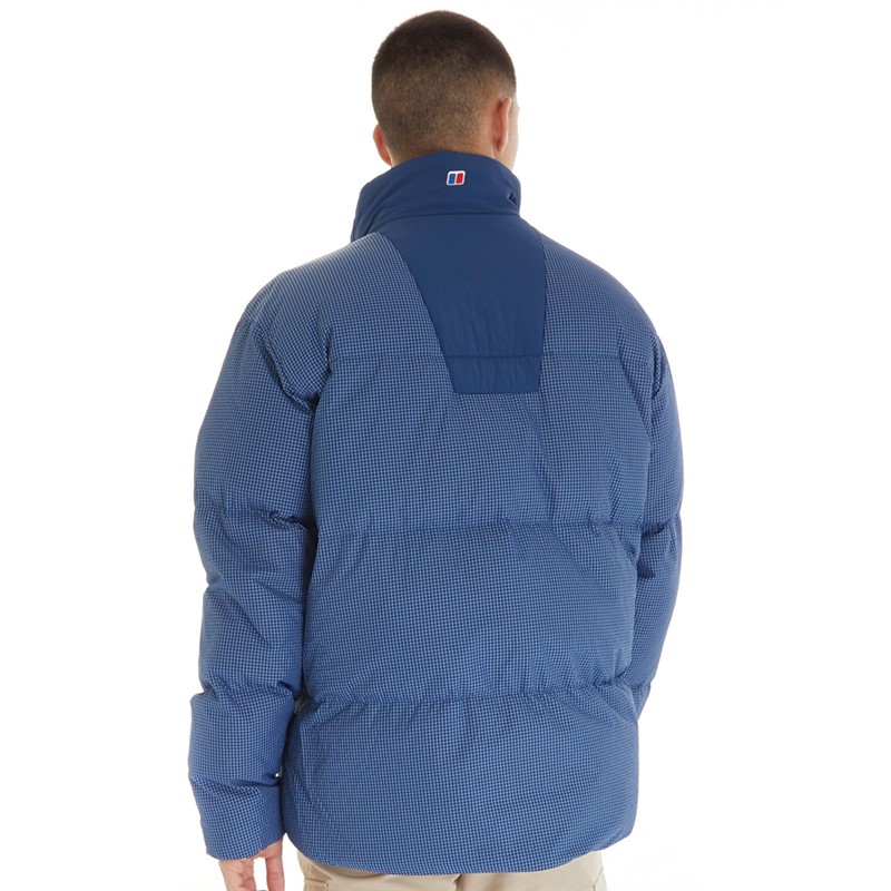 Berghaus Mens Sabber Hydrodown Insulated Padded Down Jacket Dark Blue/Dark Blue