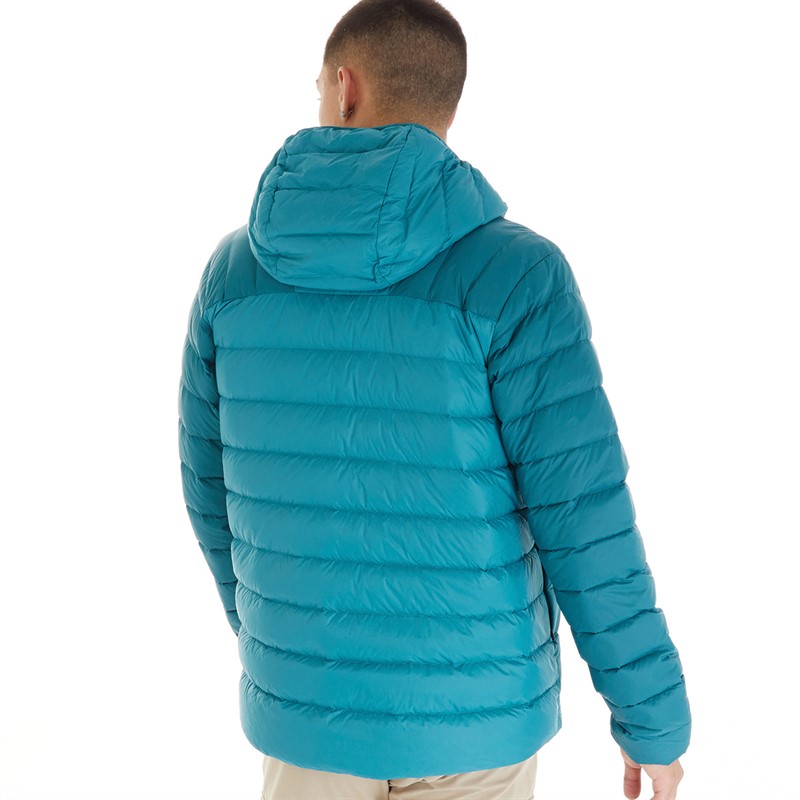 Berghaus Mens Silksworth Hydrodown Insulated Padded Hooded Down Jacket Dark Turquoise/Dark Turquoise