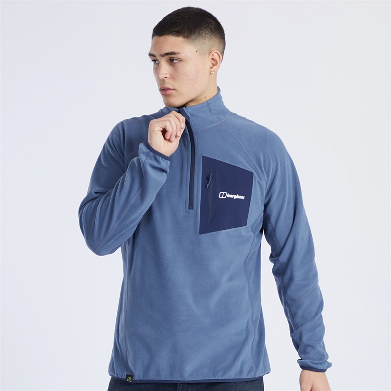 Berghaus Mens Tathwell Half Zip Fleece Vintage Indigo