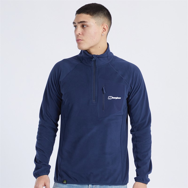 Buy Berghaus Mens Tathwell Half Zip Fleece Dusk