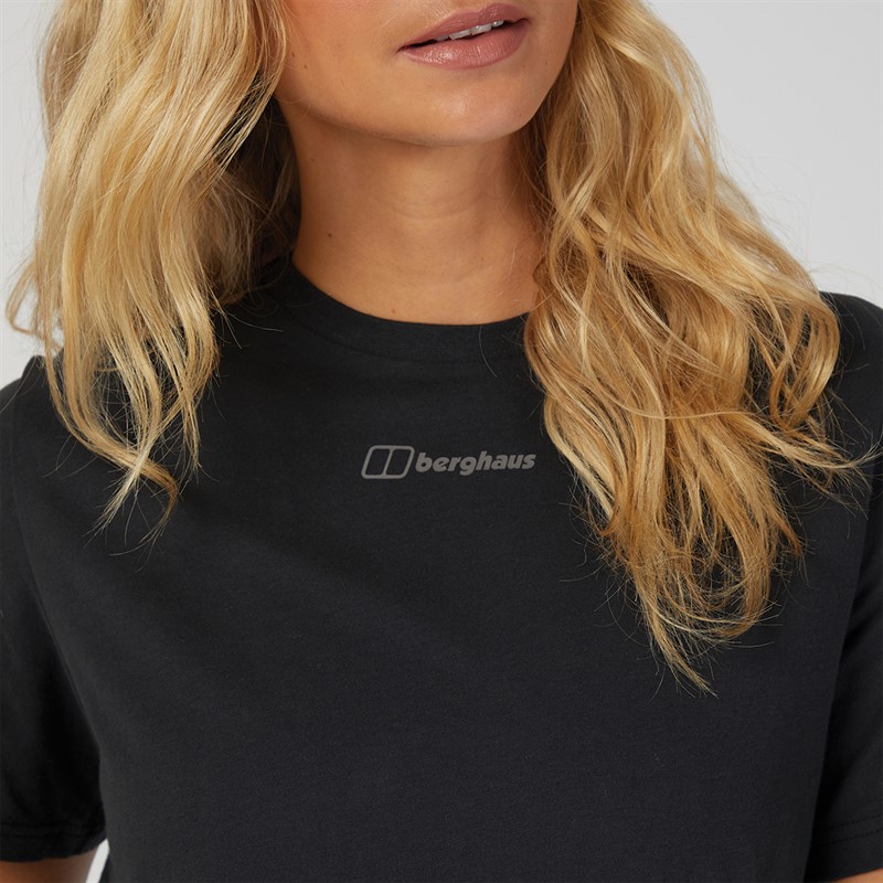 Berghaus Womens Boyfriend Logo T-Shirt Black/Black