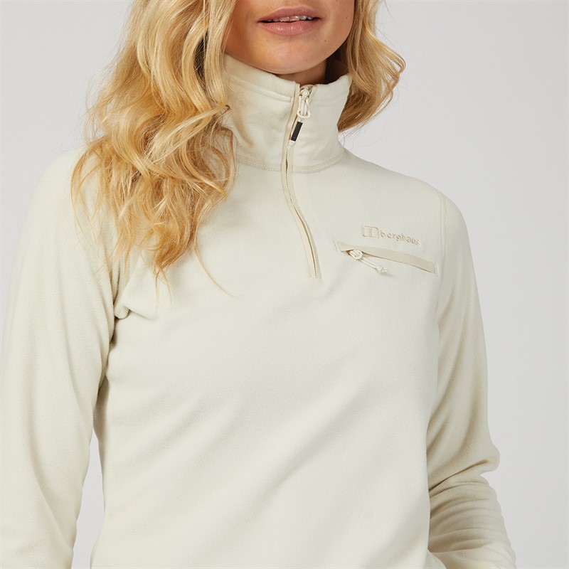 Berghaus Womens Prism 2.0 Micro Half Zip Fleece Natural