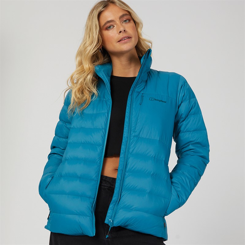 Berghaus Womens Silksworth Hydrodown Insulated Padded Down Jacket Turquoise/Turquoise