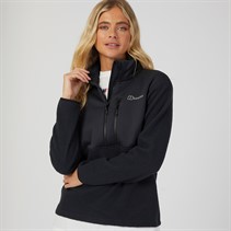 Berghaus Womens Fadley Half Zip Fleece Black/Black