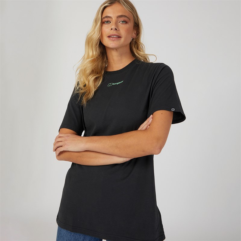 Berghaus Womens Boyfriend Dolomites Mtn T-Shirt Black/Black