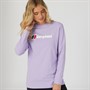 Berghaus Womens Boyfriend Classic Logo Long Sleeve T-Shirt Light Purple/Light Purple