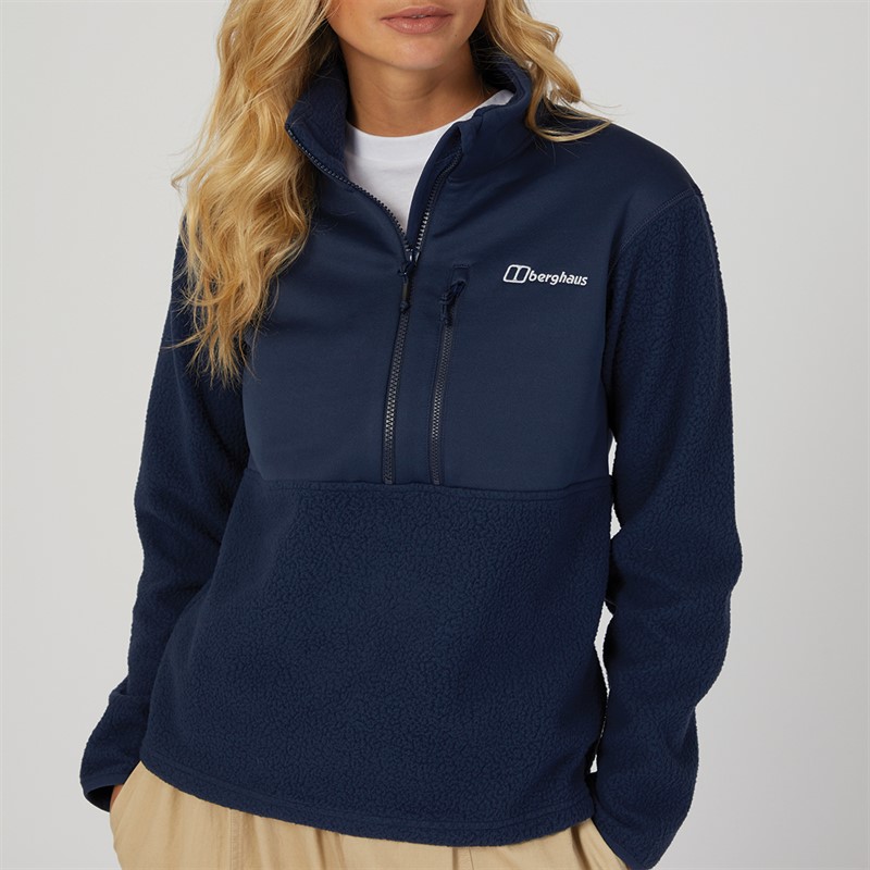 Berghaus Womens Fadley Half Zip Fleece Dark Blue/Dark Blue