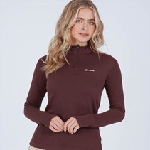 Berghaus Womens Ivyhill Half Zip Top Brown/Brown