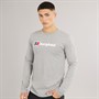 Berghaus Mens Big Logo Long Sleeve T-Shirt Dark Grey/Dark Grey