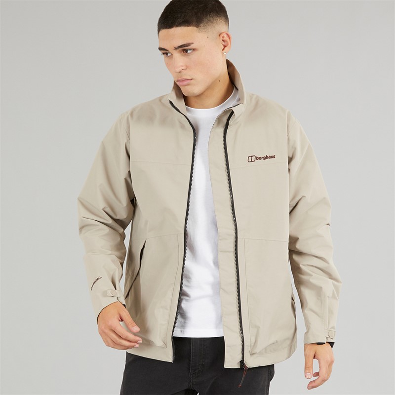 Berghaus Mens Woodwalk Waterproof Jacket Light Grey/Light Grey