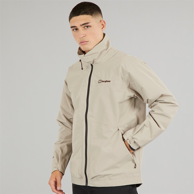 Berghaus Mens Woodwalk Waterproof Jacket Light Grey/Light Grey