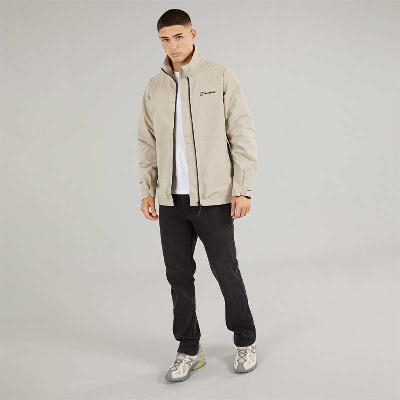 Berghaus Mens Woodwalk Waterproof Jacket Light Grey/Light Grey