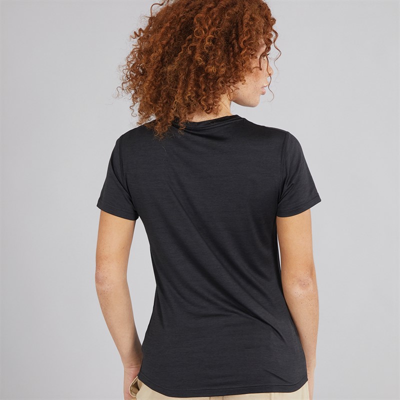 Berghaus Womens Voyager Logo T-Shirt Black/Black