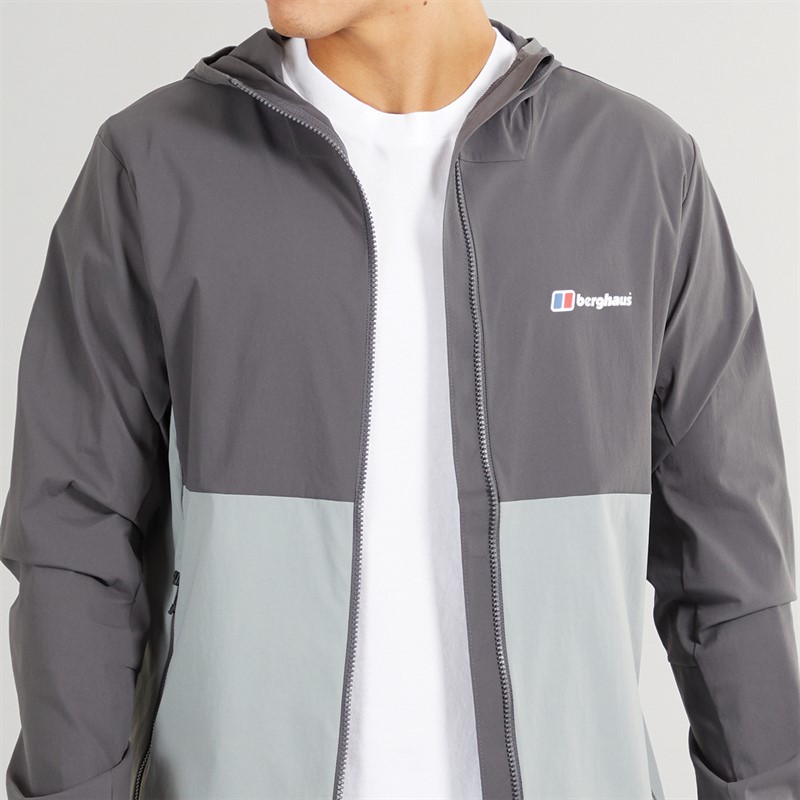 Berghaus Mens Theran 2.0 Full Zip Hooded Jacket Grey/Grey