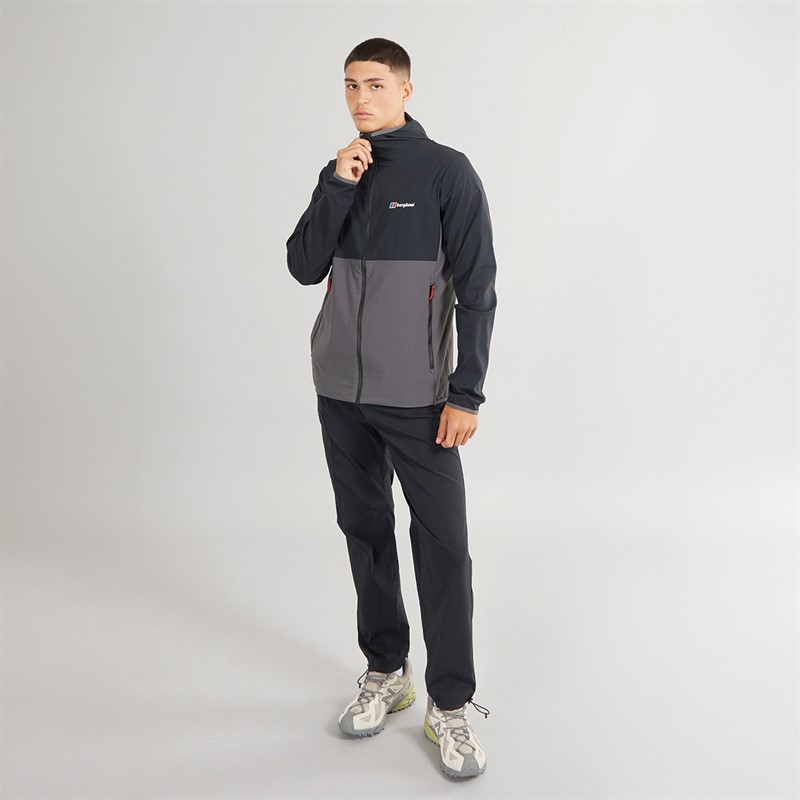 Berghaus Mens Theran 2.0 Full Zip Hooded Jacket Grey/Black