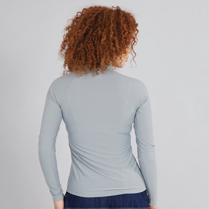Berghaus Womens 24/7 Tech Half Zip Long Sleeve Top Grey/White
