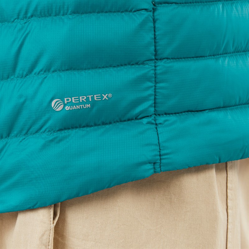 Berghaus Womens Bynack Hydrodown Padded Hooded Down Jacket Turquoize/Turquoize