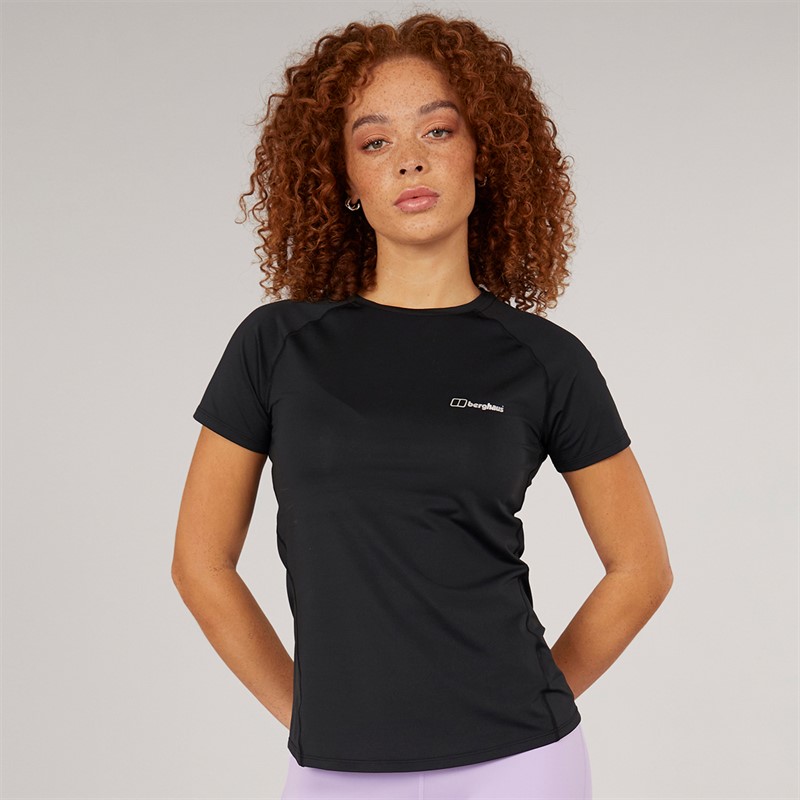Berghaus Womens Dowsby Tech T-Shirt Black/Black