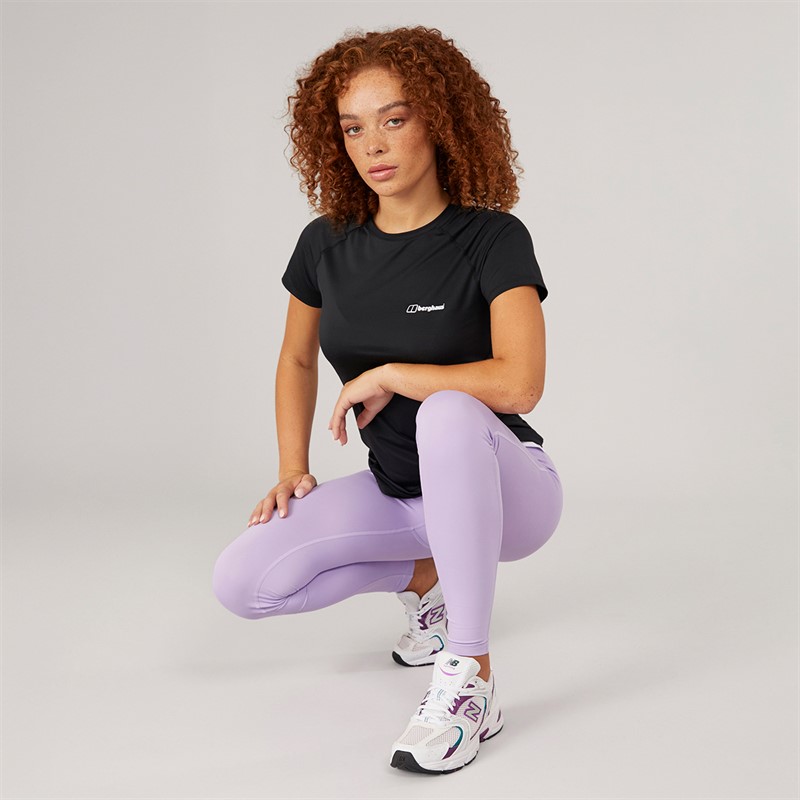 Berghaus Womens Dowsby Tech T-Shirt Black/Black