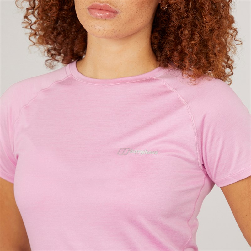 Berghaus Womens Dowsby Tech T-Shirt Light Purple/Light Purple