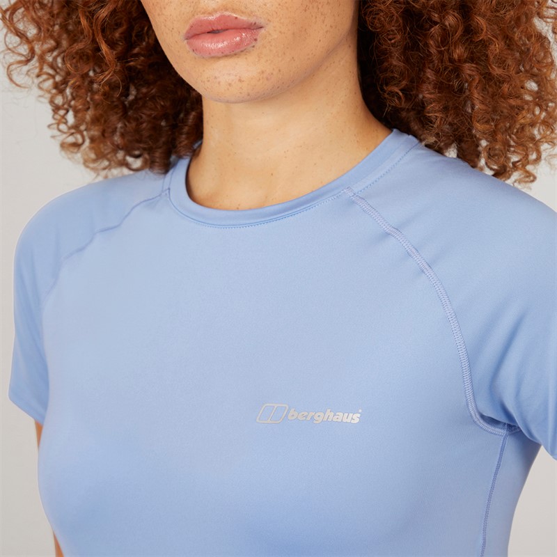 Berghaus Womens Dowsby Tech T-Shirt Light Blue/Light Blue