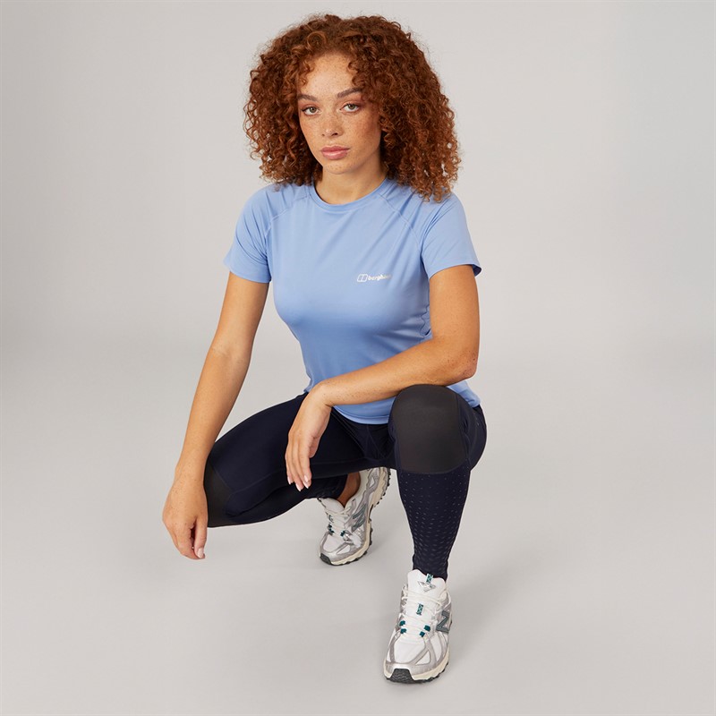 Berghaus Womens Dowsby Tech T-Shirt Light Blue/Light Blue