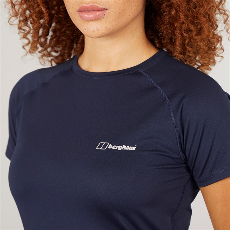 Berghaus Womens Dowsby Tech T-Shirt Dark Blue/Dark Blue