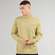 Berghaus Mens Small Logo Long Sleeve T-Shirt Natural/Natural