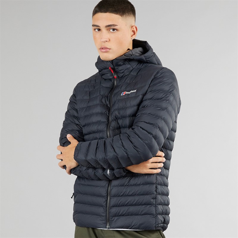 Berghaus Mens Vaskye Insulated Hydroloft Hooded Jacket Black/Black