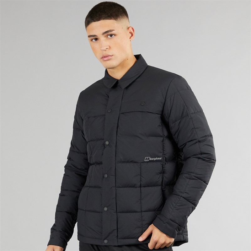 Berghaus Mens Nollan Insulated Padded Shirt Jacket Black/Black