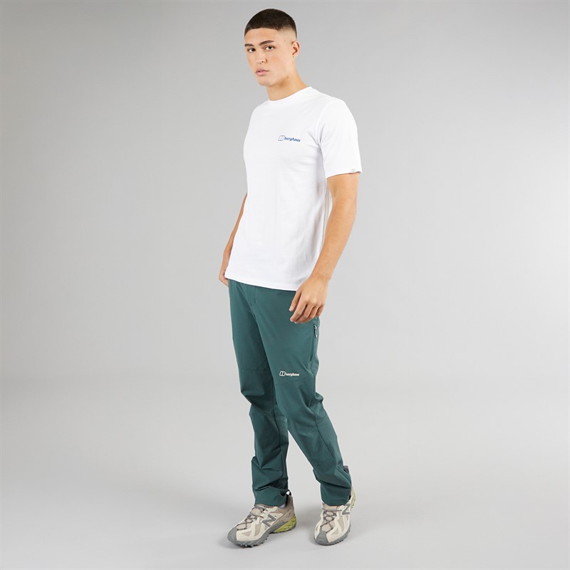 Berghaus Mens Peak Of Symmetry T-Shirt White/Blue