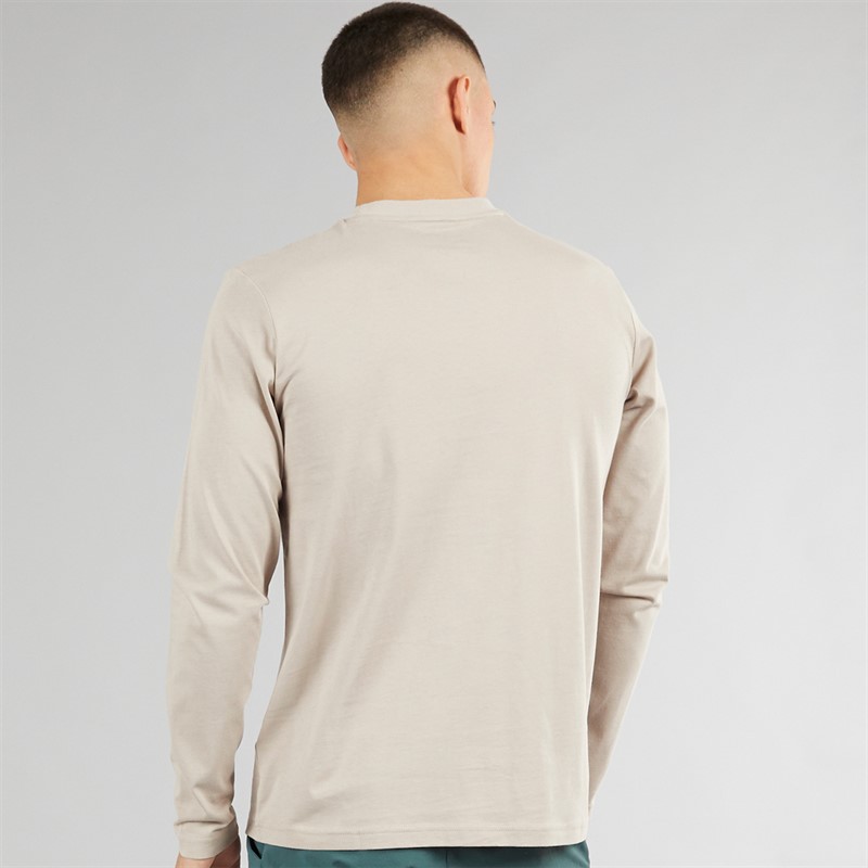 Berghaus Mens Small Logo Long Sleeve T-Shirt Light Grey/Light Grey