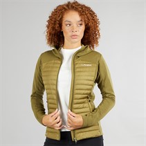 Berghaus Womens Nula Insulated Hydroloft Hooded Hybrid Jacket Light Green/Light Green