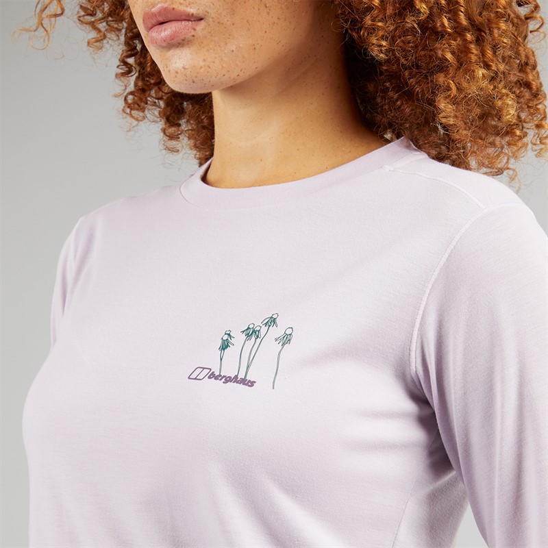 Berghaus Womens Coneflower T-Shirt Light Purple/Light Purple