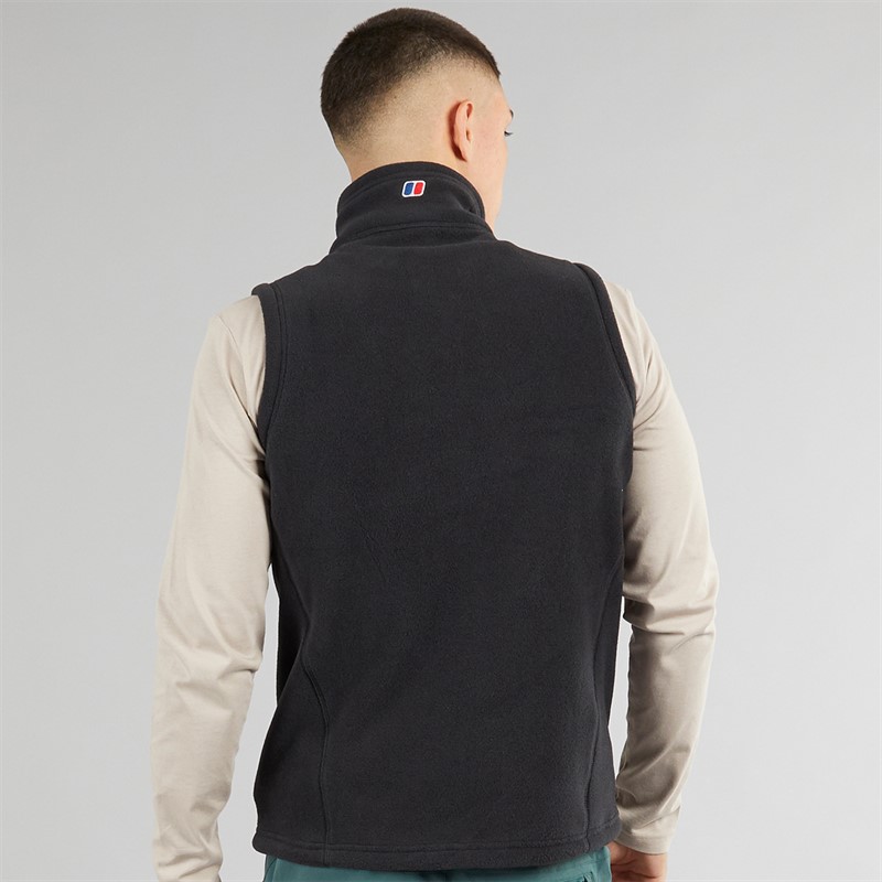 Berghaus Mens Prism Polartec Interactive Fleece Vest Black/Black