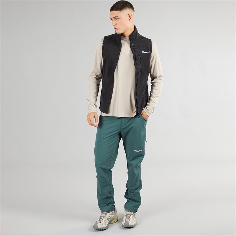 Berghaus Mens Prism Polartec Interactive Fleece Vest Black/Black