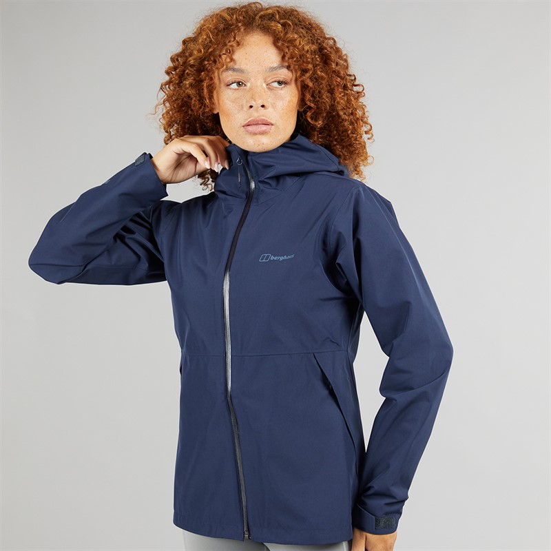 Berghaus Womens Bramblfell Gore-Tex Waterproof Interactive Hooded Jacket Dark Blue/Dark Blue
