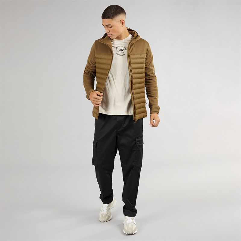 Berghaus Mens Vaskye Insulated Hydroloft Hooded Hybrid Jacket Light Brown/Light Brown