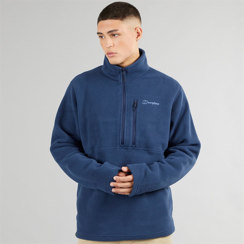 Berghaus Mens Prism Polartech Half Zip Fleece Dark Blue/Dark Blue