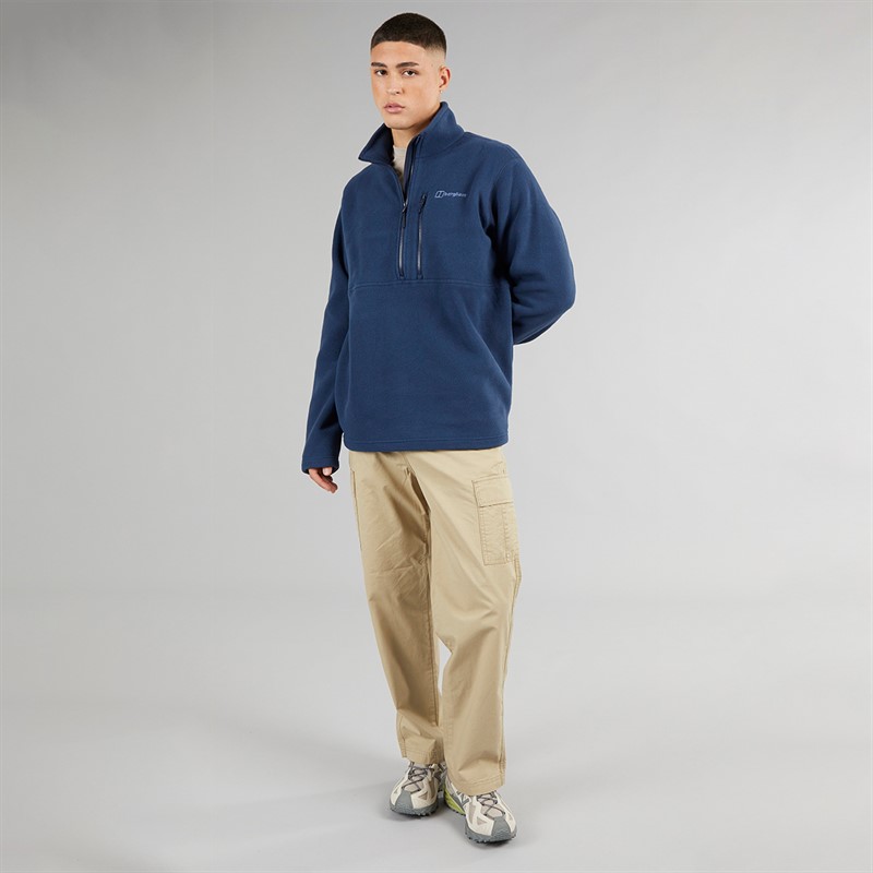 Berghaus Mens Prism Polartech Half Zip Fleece Dark Blue/Dark Blue