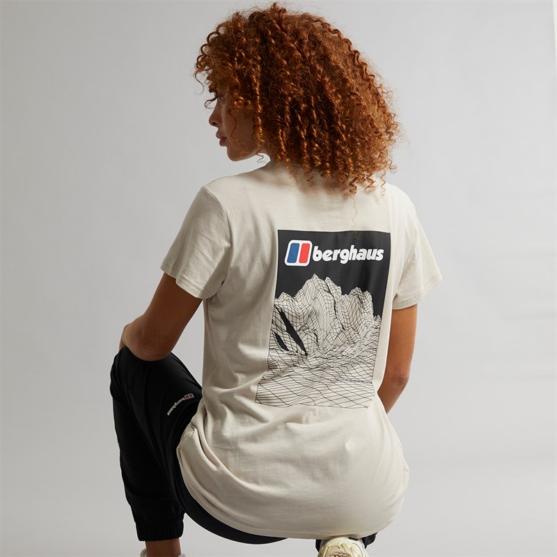 Berghaus Womens Boyfriend Lineation T-Shirt Grey/Grey - Size 12