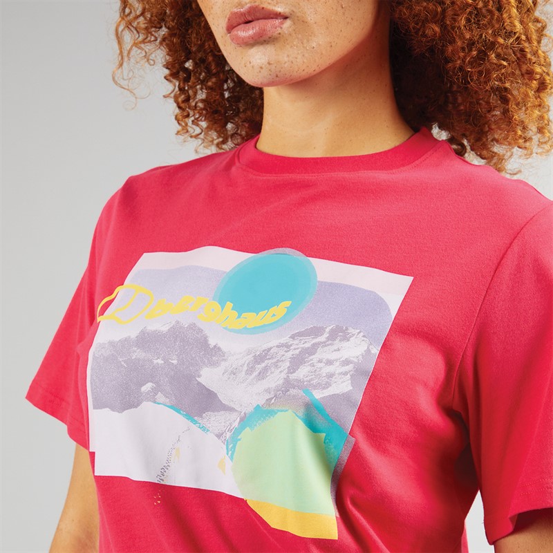 Berghaus Womens Hill Hazed T-Shirt Pink/Pink