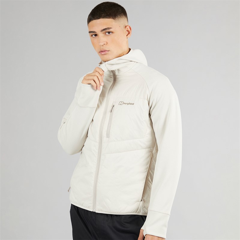 Berghaus Mens Trawden Hydroloft Hooded Hybrid Jacket Grey/Grey