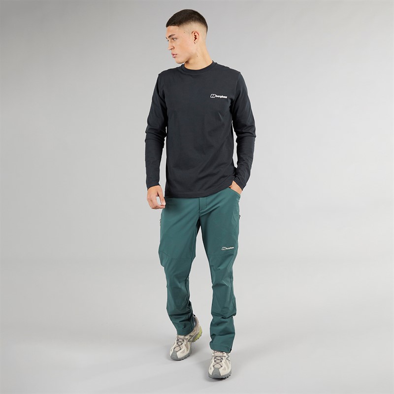 Berghaus Mens Skelbo Walking Trousers Pant Dark Green/Dark Green
