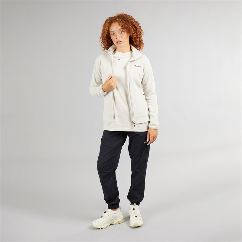 Berghaus Womens Prism 2.0 Micro Interactive Full Zip Fleece Jacket Grey/Brown