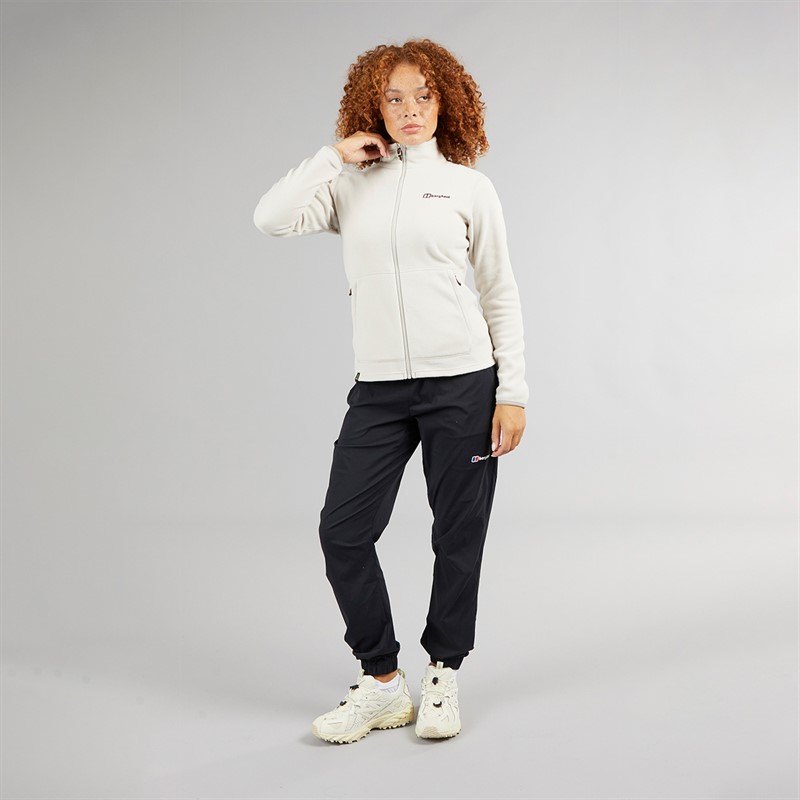 Berghaus Womens Prism 2.0 Micro Interactive Full Zip Fleece Jacket Grey/Brown