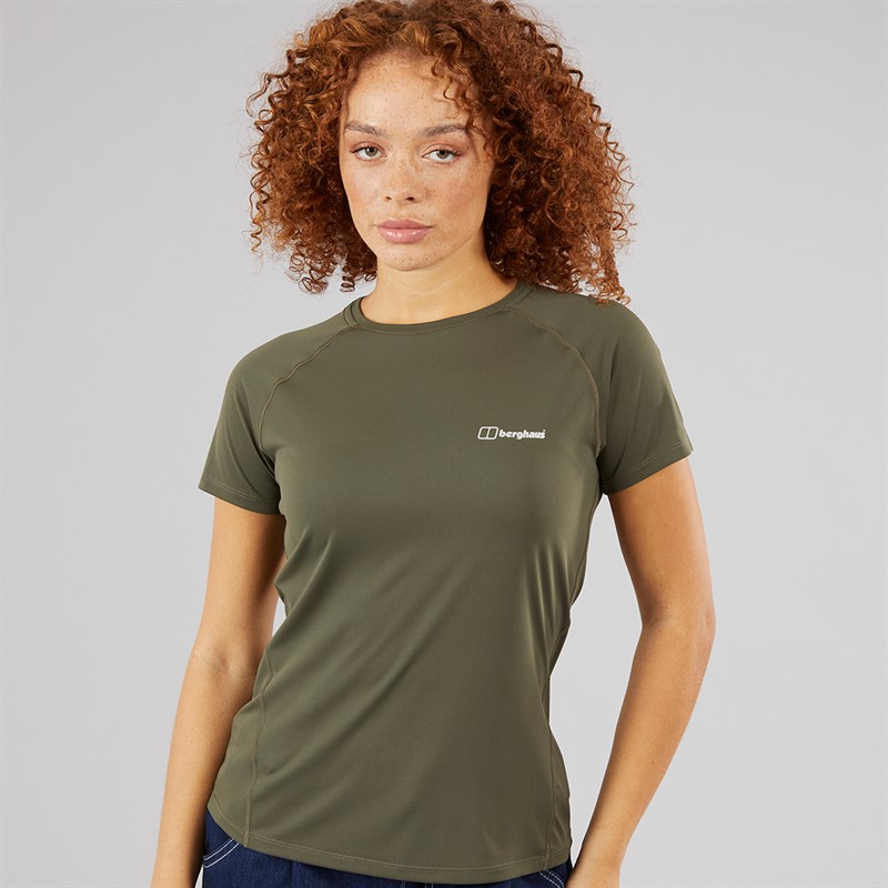 Berghaus Womens Dembleby Tech T-Shirt Green/Green
