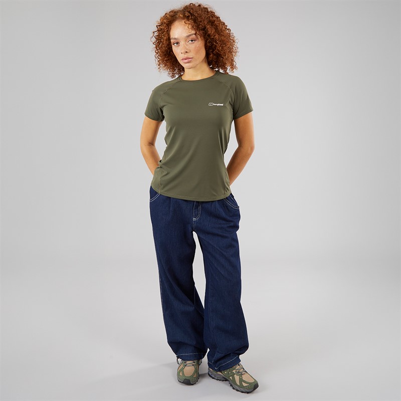 Berghaus Womens Dembleby Tech T-Shirt Green/Green