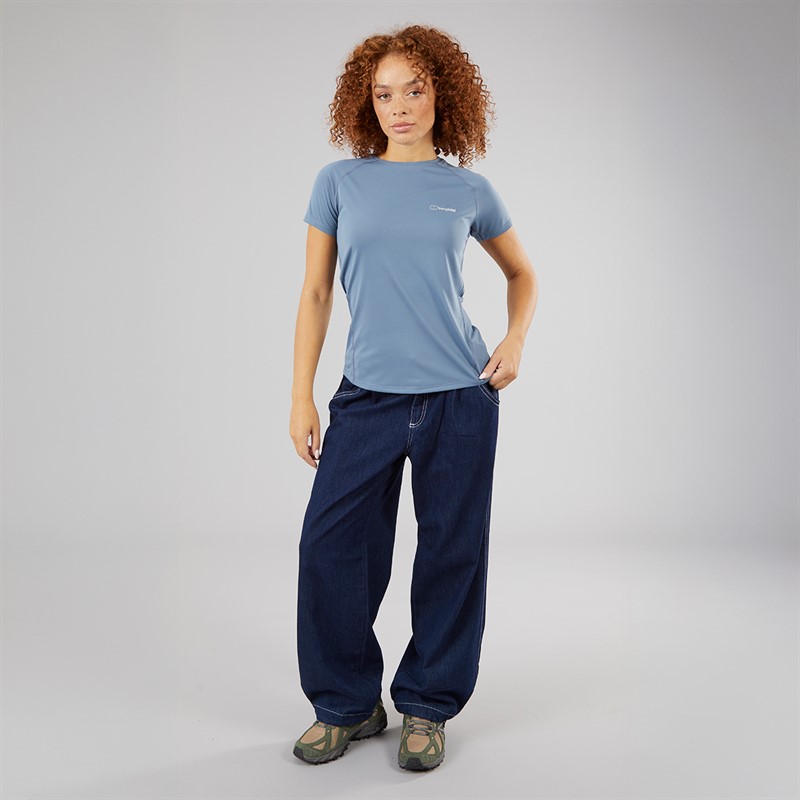 Berghaus Womens Dembleby Tech T-Shirt Blue/Blue